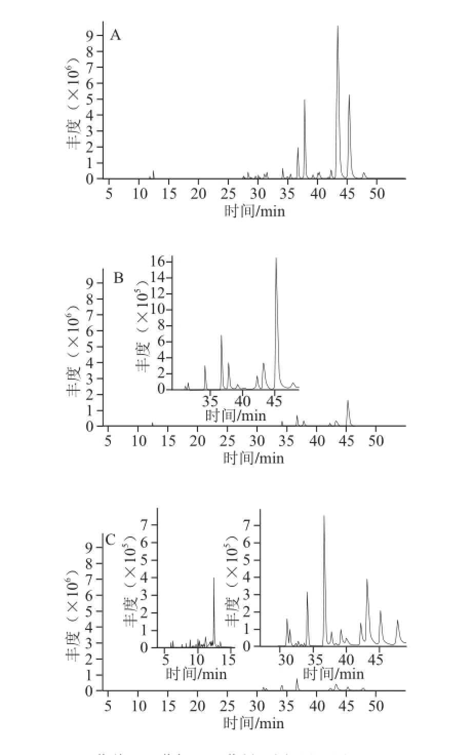 黔产白鬼笔不同部位提取物的成分分析