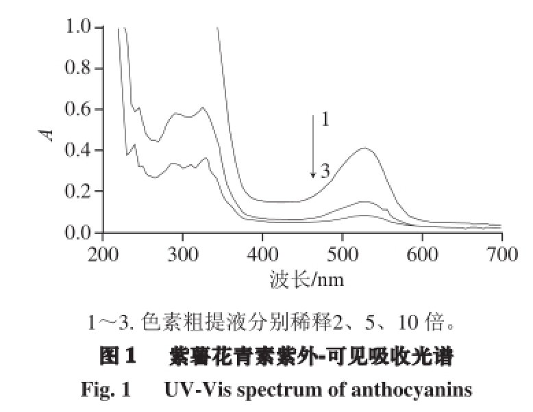 紫薯花青素的提取及其在vc含量测定中的应用